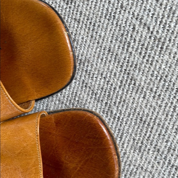 Vintage Brown Leather Sandals - Picture 3 of 5